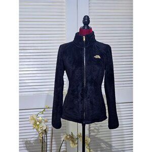 The North Face Women's Black Osito 2 Fleece Jacket Gold Logo Size Small 2751
